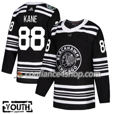 Adidas Maillot de Hockey Chicago Blackhawks Patrick Kane 88 2019 Winter Classic Noir Authentic - Enfant